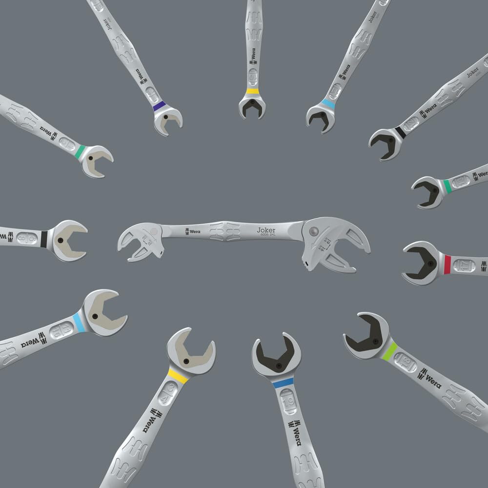 6006 Joker S/L Self-Setting Double Open-end Spanner, 10; 11; 12; 13 x 7/16; 1/2" x 16; 17; 18; 19 x 5/8; 11/16; 3/4" x 208.6 mm - Image 4