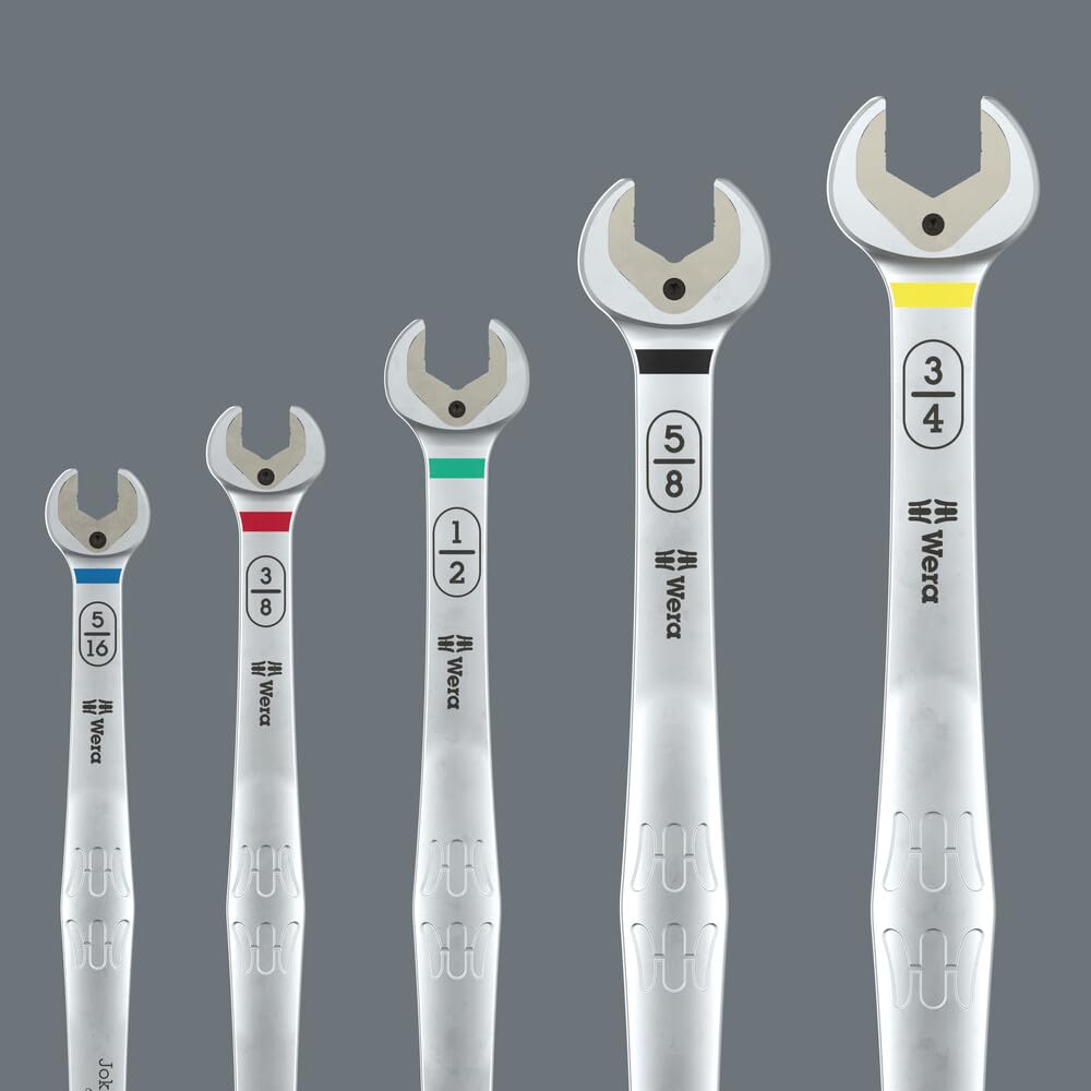 6007 Joker Imperial 8 Set 1 Ratcheting Combination Spanner Set, Imperial, 8 Pieces - Image 9