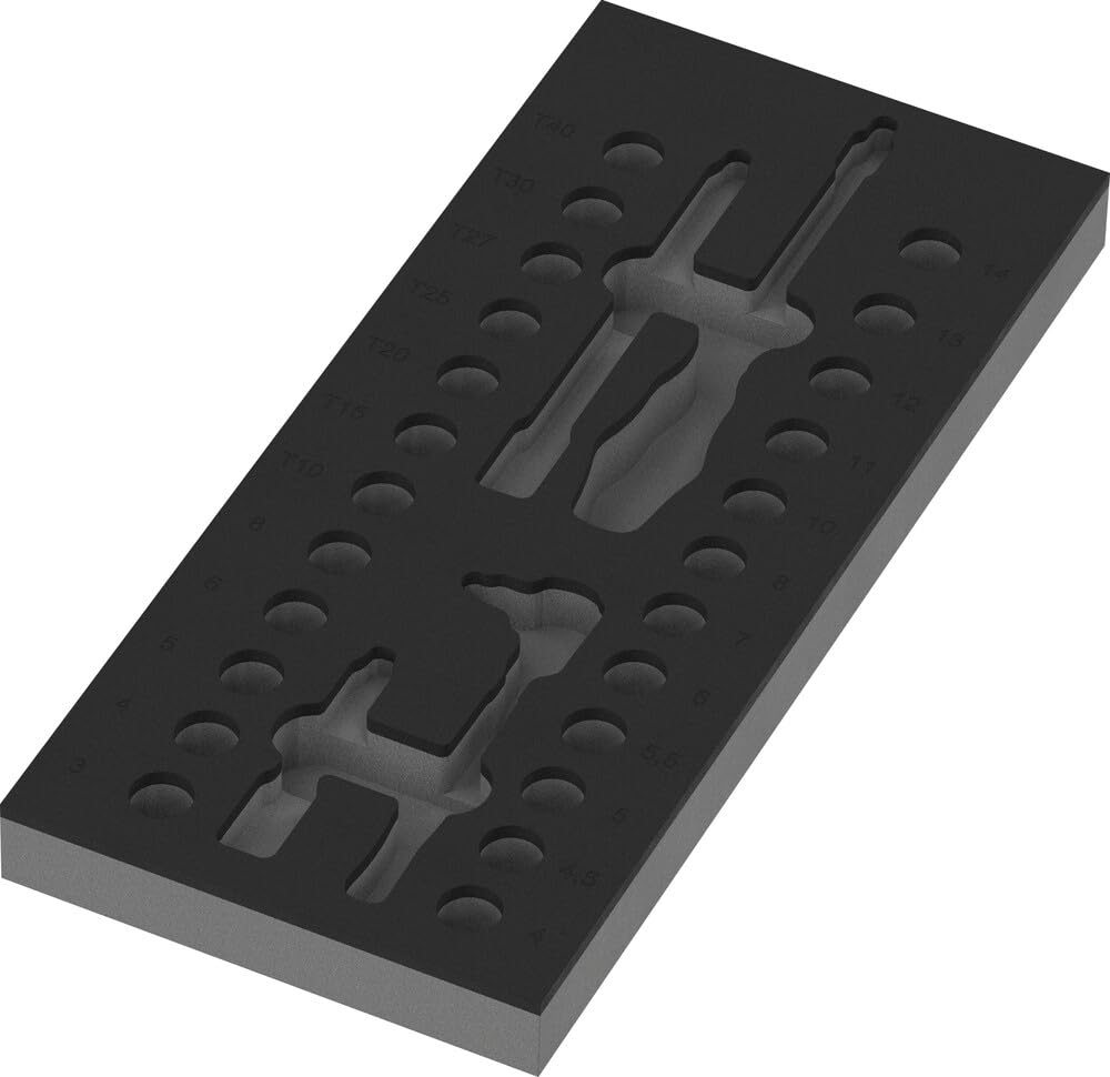 9727 Foam Insert 8007 A VDE Zyklop VDE Ratchet Set 1, 1/4", 30 Pieces - Image 40