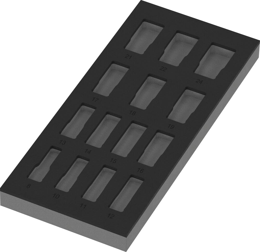 9728 Foam Insert Zyklop B 3/8" Impaktor Deep Socket Set 1, 15 Pieces - Image 24