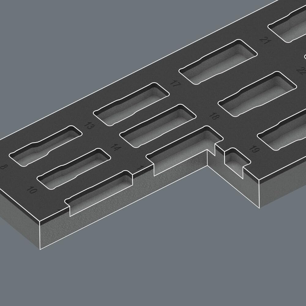 9728 Foam Insert Zyklop B 3/8" Impaktor Deep Socket Set 1, 15 Pieces - Image 3