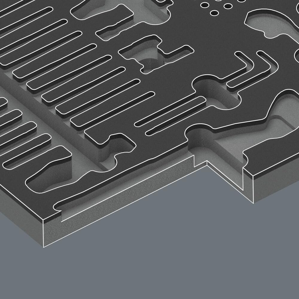 9753 Foam Insert Kraftform Kompakt Maintenance Set 1, 45 Pieces - Image 3