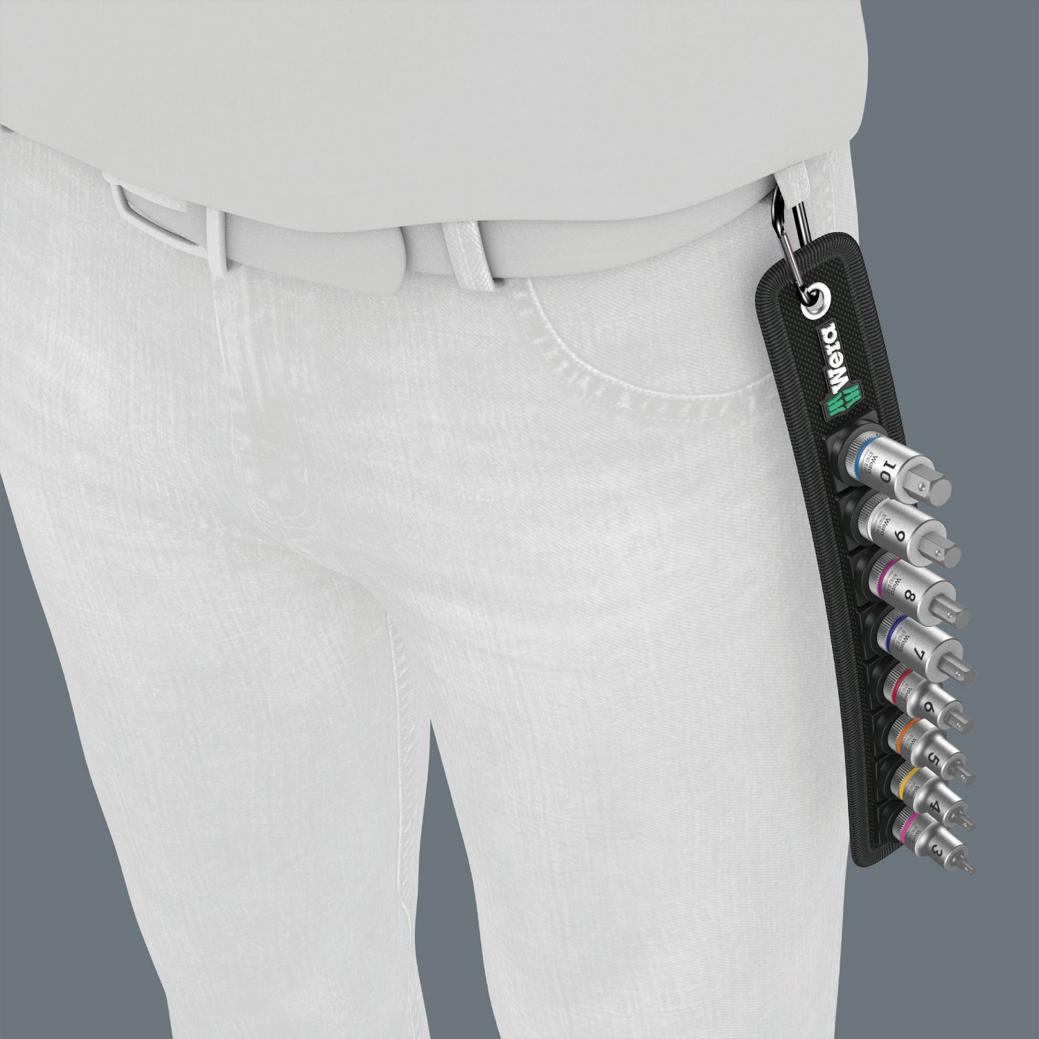 Wera 05003971001 Belt B 2 Zyklop In-Hex-Plus bit socket set with holding function, 3/8" drive, 8 pieces - Image 10