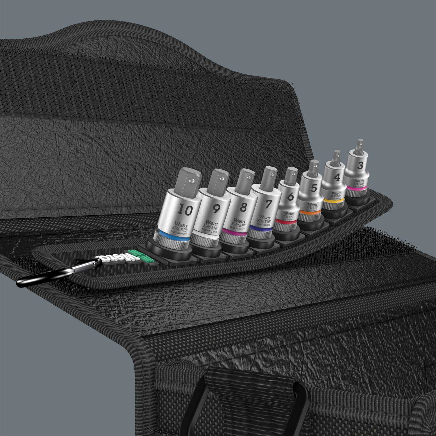 Wera 05003971001 Belt B 2 Zyklop In-Hex-Plus bit socket set with holding function, 3/8" drive, 8 pieces - Image 11