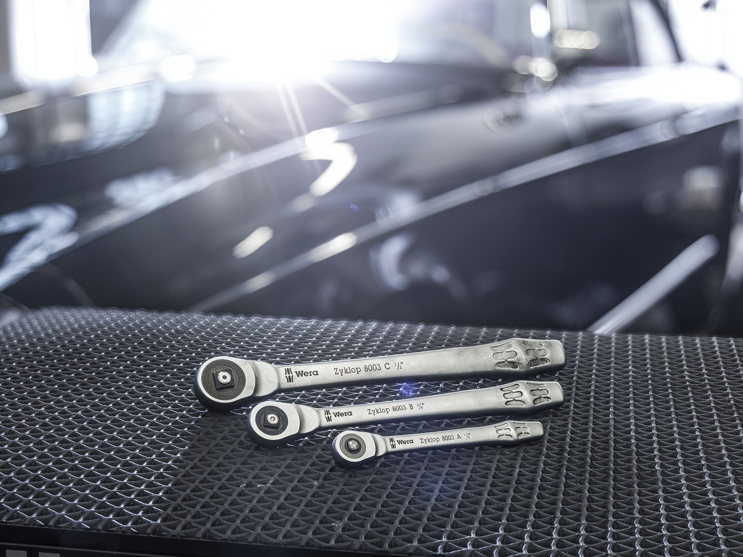 Wera 05004003001 8003 A Zyklop Full Metal Ratchet with Push-Through Square, 1/4" Drive - Image 6