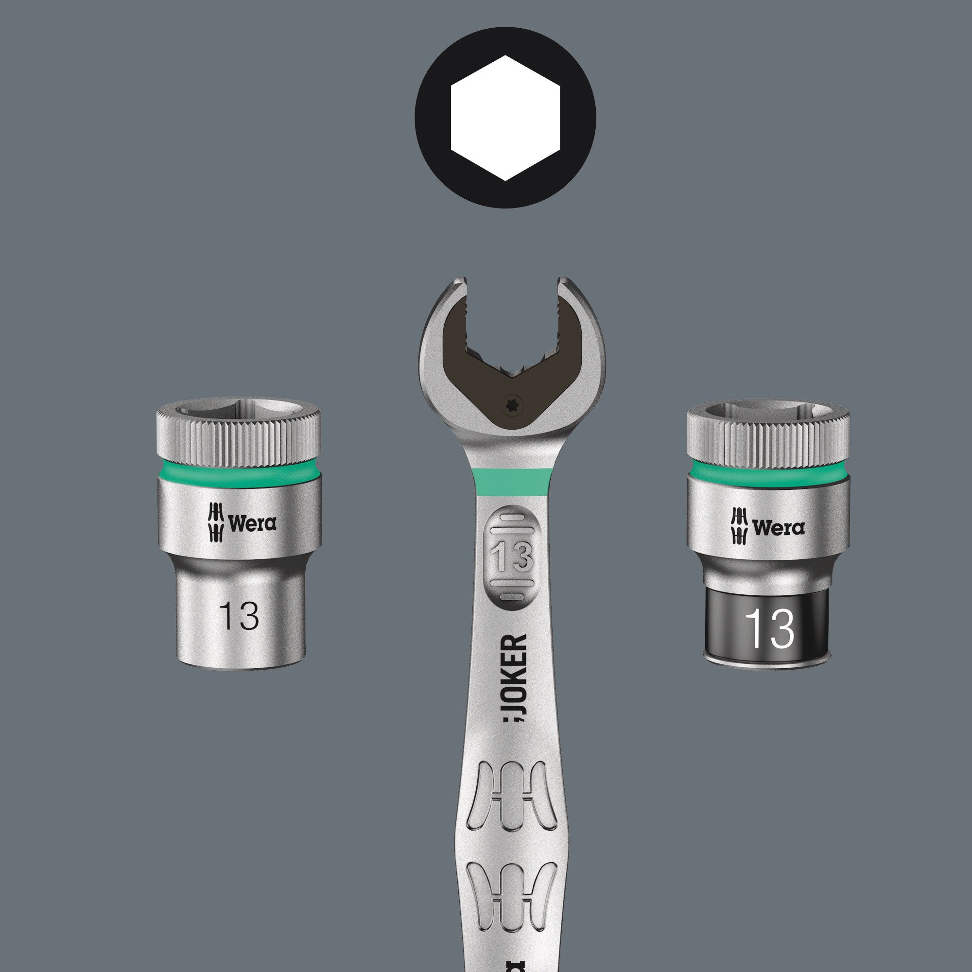 Wera 05004047001 8100 SB 7 Zyklop Metric Metal Ratchet Set with Push-Through Square, 3/8" Drive - Image 9