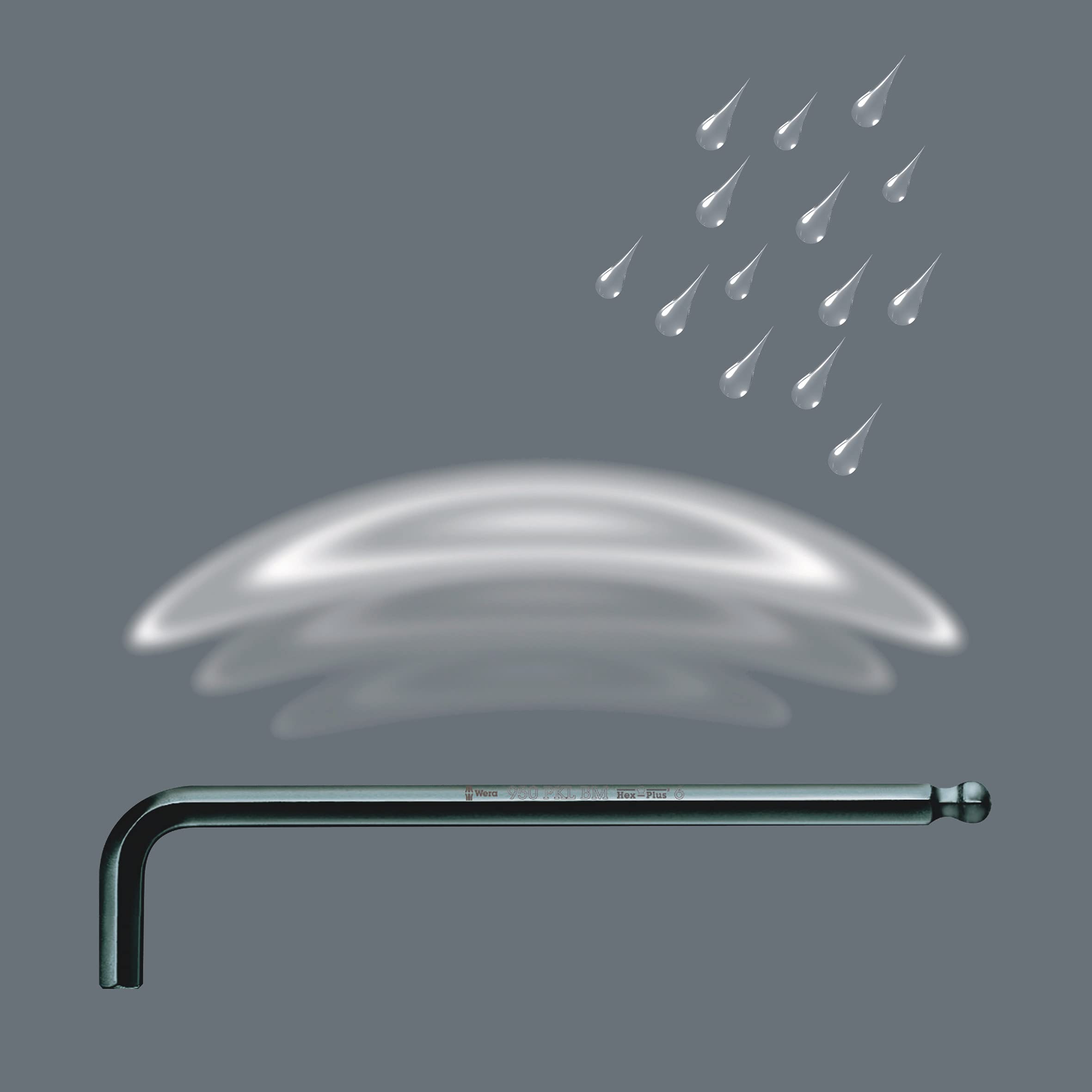 WERA 05021728001 950/13 Hex-Plus Imperial 1 L-Key Set, Imperial, BlackLaser, 13 Pieces - Image 5