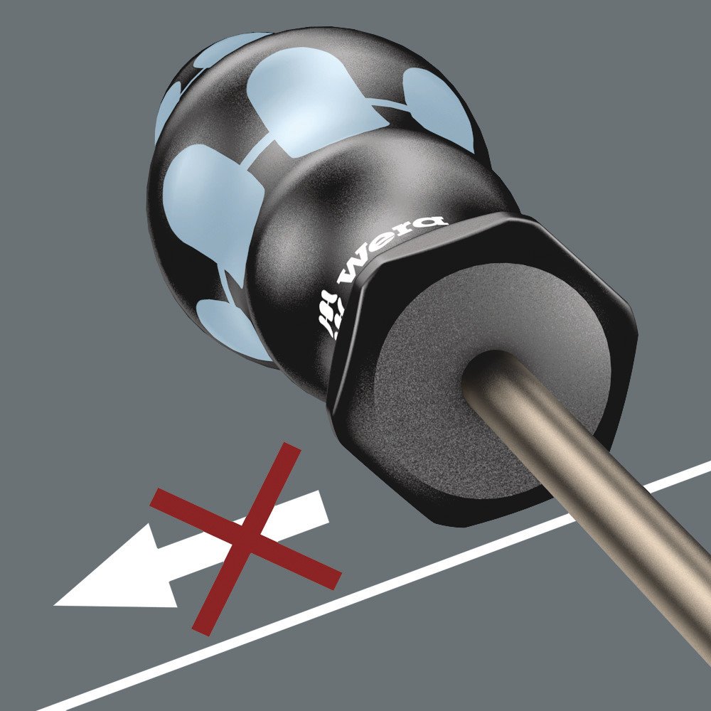 Wera 05032006001 Kraftform Stainless 3334 Stainless Steel Slotted Screwdriver, Lasertip, 8mm Head, 7" Blade Length - Image 16