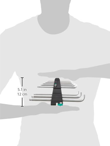 Wera 05073594001 950 Pkls/9 Sm N Sb Long Arm Hex Key Set - Image 12