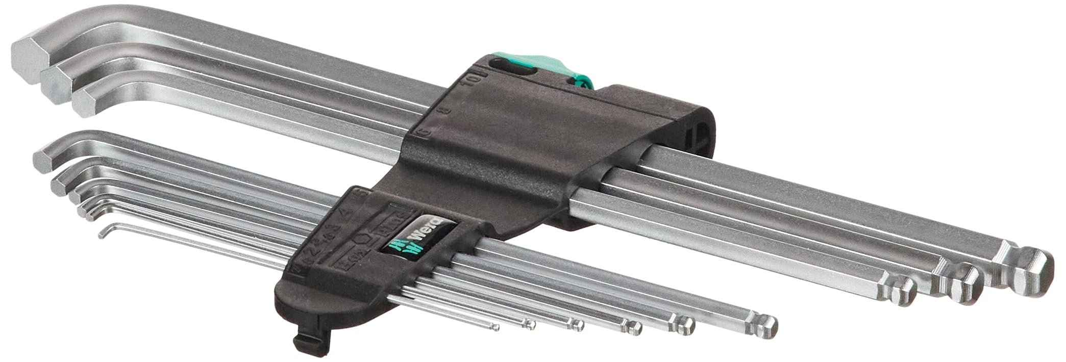 Wera 05073594001 950 Pkls/9 Sm N Sb Long Arm Hex Key Set - Image 3