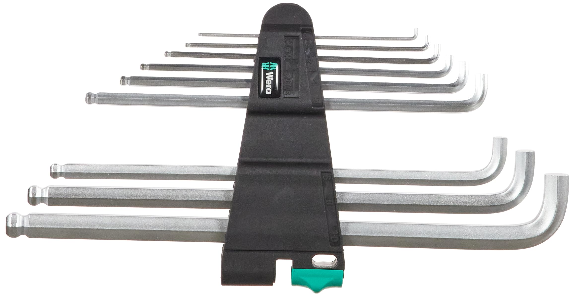 Wera 05073594001 950 Pkls/9 Sm N Sb Long Arm Hex Key Set - Image 4