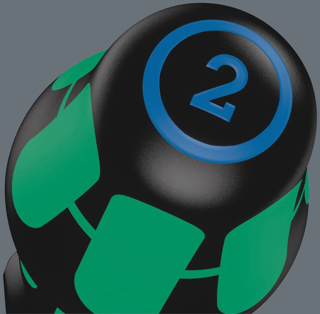 Wera - 5023105001 Kraftform Plus 354 Hex-Plus 2mm Hexagon Professional Screwdriver, 3" Shaft Length - Image 8